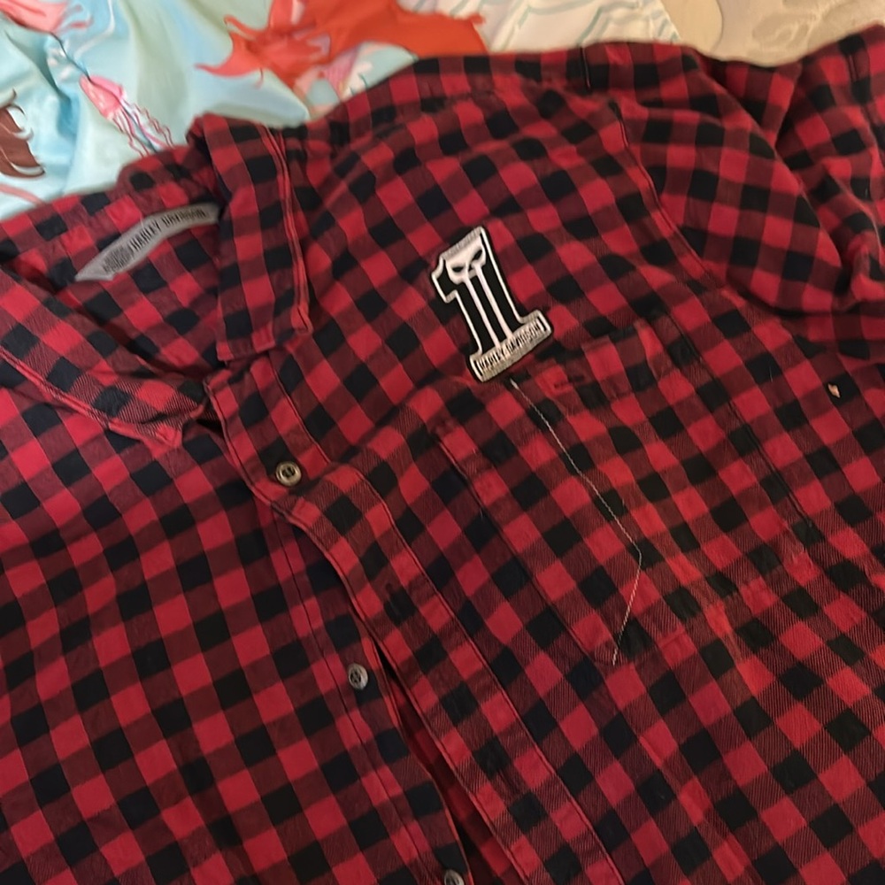 Harley Davidson button up - Picture 2 of 3